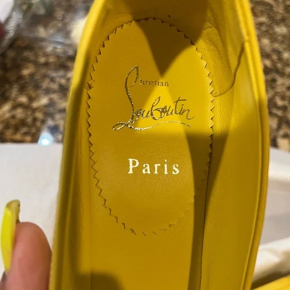 Christian Louboutin Yellow Flats Modern Minimalist Design